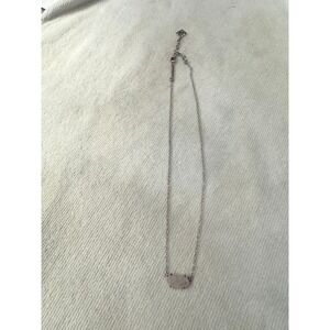 Kendra Scott Elisa Pendant Necklace Women OS Silver Excellent Rose Quartz